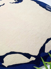 Almeno Abstract Round Rug